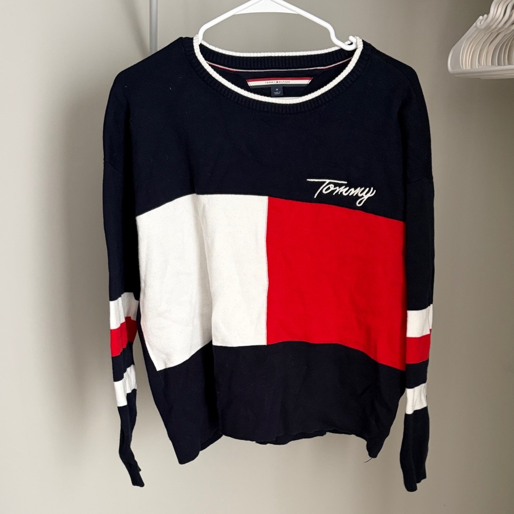 Tommy Hilfiger Crewneck Sweater - Black, Red, White